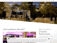Tablet Screenshot of damiliarestaurantes.com